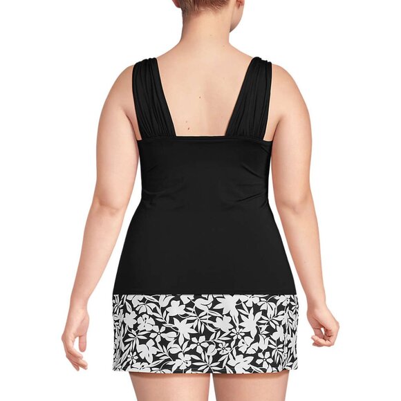 Lands End Black Takini Swim Top Size 1X $2.99 Shipping* - Picture 2 of 4